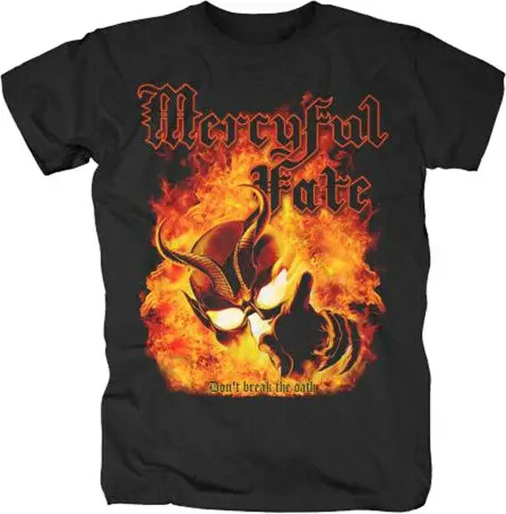 Mercyful-Camiseta de banda de música gótica de Metal pesado, camisa con frase don't Break Oath, 13581000