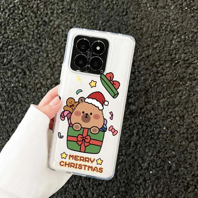 Capibala Art Anime Phone Case For Xiaomi 17 15 14 13 12 12S 12X 12T 11 11T Pro max Lite ultra TPU Transparent