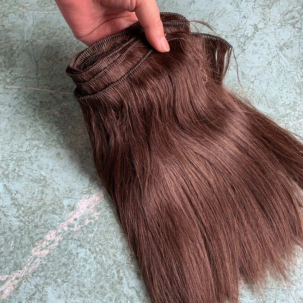 10 inch120 gram handtied weaving hair dark brown