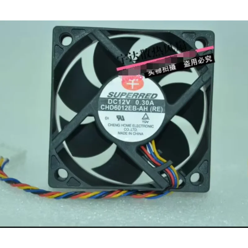 

SUPERPOWER CHD6012EB-AH DC 12V 0.30A 60x60x20mm 4-Wire Server Cooling Fan