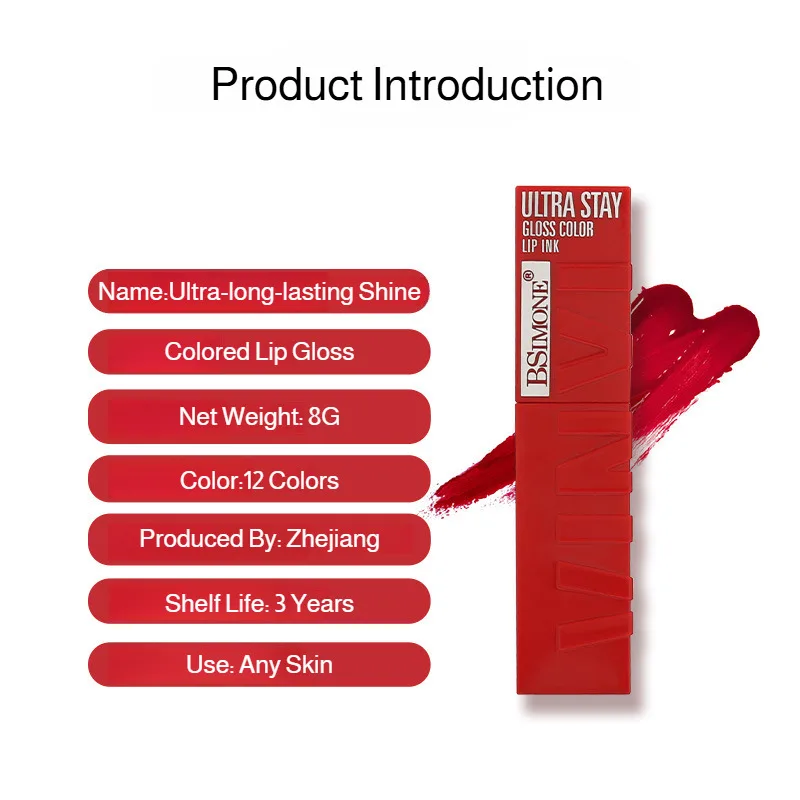 Nondrying lip gloss Lip Glaze Nourishing Moisturizing Doodle Lips fullness hydrating texture color development Lip color liquid
