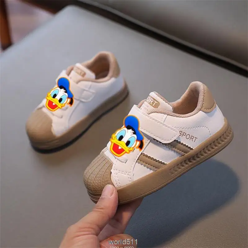 Disney Mickey Mouse Toddler Children Sneakers Boys Sports Shoes Tennis Sneaker Soft Girl White Flats Casual Kids Running Shoes