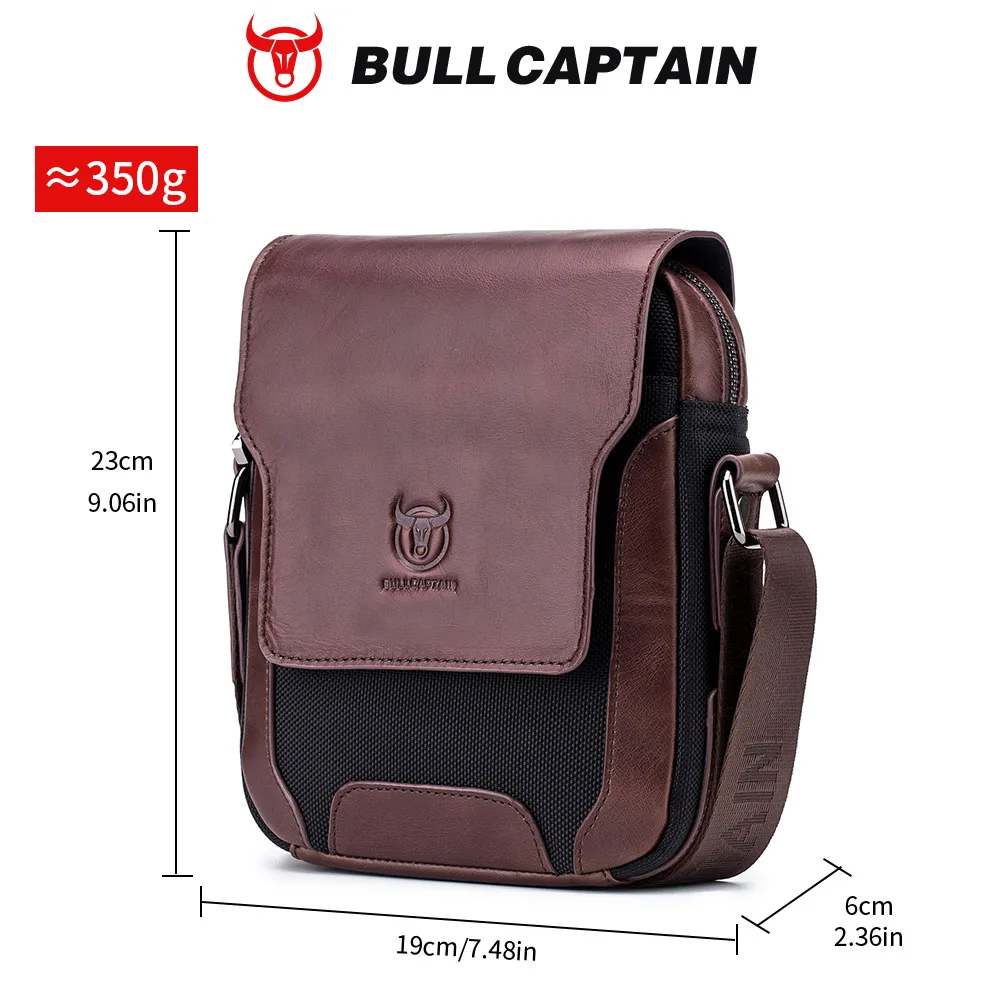 Bull captain Mann Umhängetasche Männer Echt leder Umhängetaschen Business Cross body Casual Bag berühmte Marke männliche Handtasche Taschen