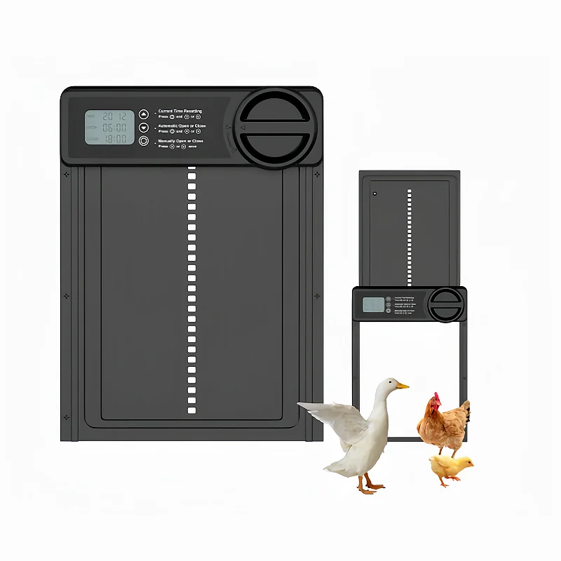 

Chicken coop door Smart aluminum alloy automatic chicken coop door Aluminum automatic chicken coop door