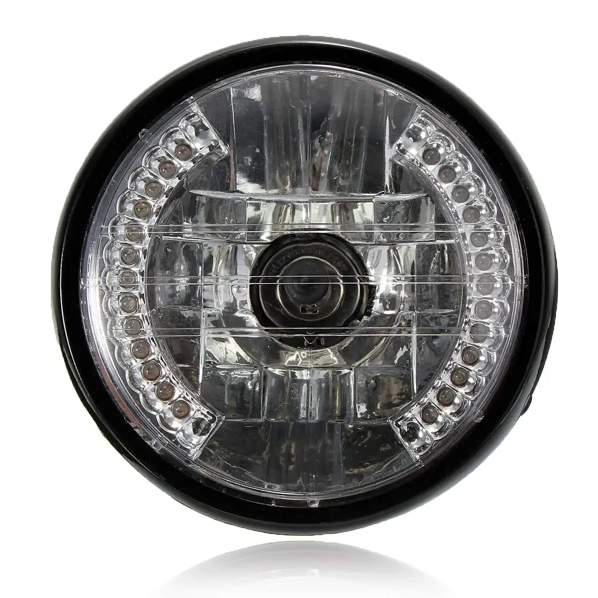 Universal LED 7“ Motorcycle Round Headlight Turn Signal light Head Lamp H4 For Honda Yamaha Kawasaki Cafe Racer