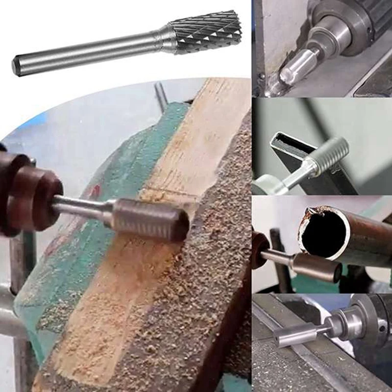 1 مجموعة 6-10 مللي متر 1/4 بوصة ل جلخ أداة طحن قطع كربيد مجموعة نحت أداة طاحونة أداة جلخ