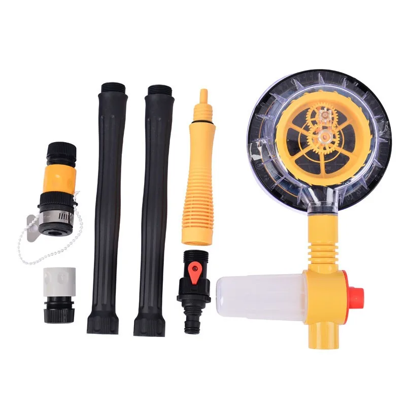 For Car Wash Water Brush Automatic Rotating Car Wash Mop Home Portable Cleaner Long Handle Telescopic Brush
