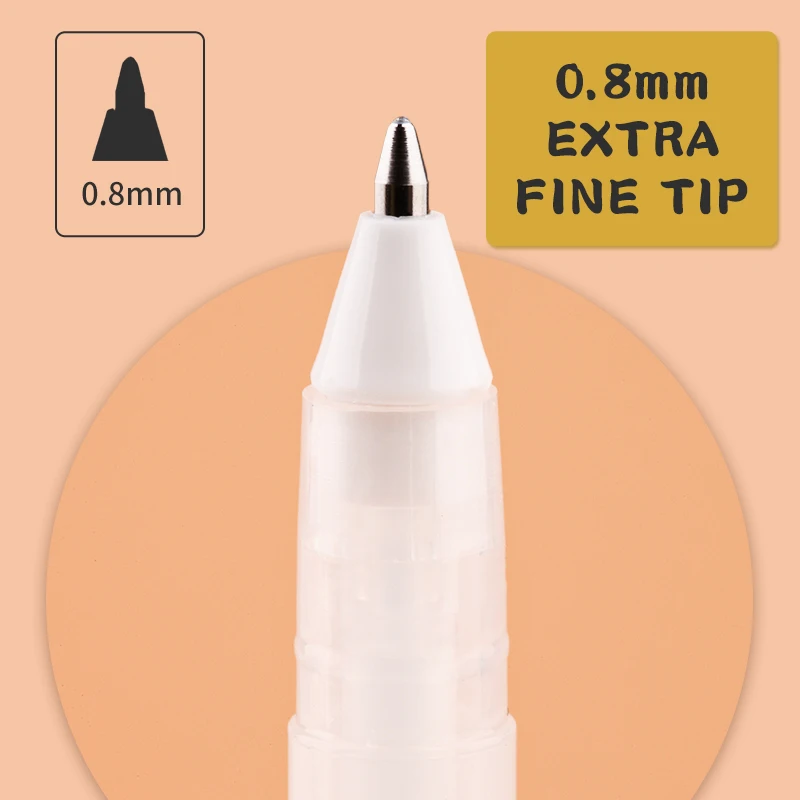 3 pcs Marie's Gel Pen Set for Artists,White,Gold & Silvery,Pens for Black Paper Drawing,Sketching,Bullet Journaling,Card Making