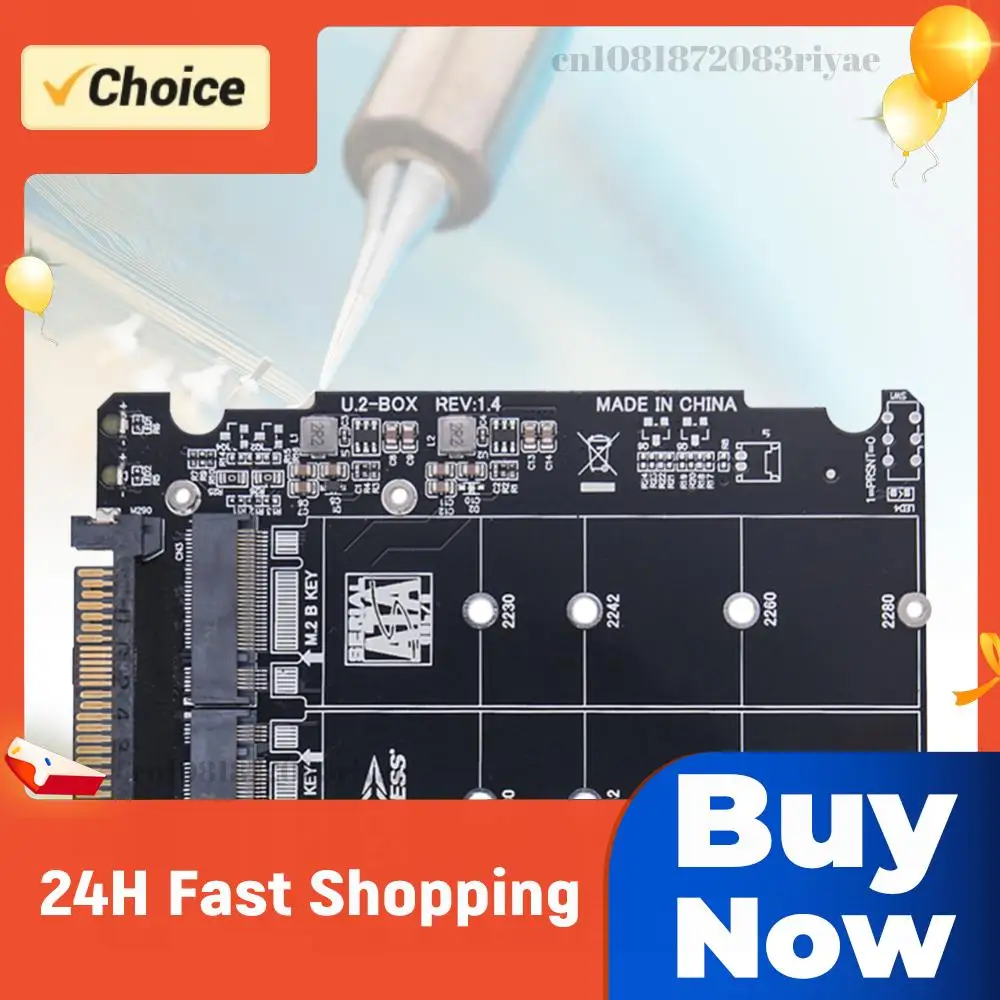 M.2 SSD To U.2 Adapter Card M.2 NVME SSD To U.2 SFF-8639 Adapter 32Gbps Hard Disk Adapter Card PC-E3.0X4 for Desktop Computer