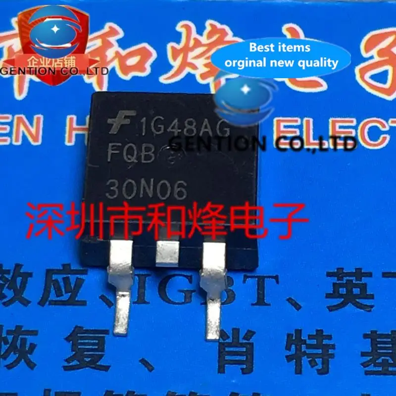 

10 шт. FQB30N06 TO-263 30А 60 В в наличии 100% новые и оригинальные