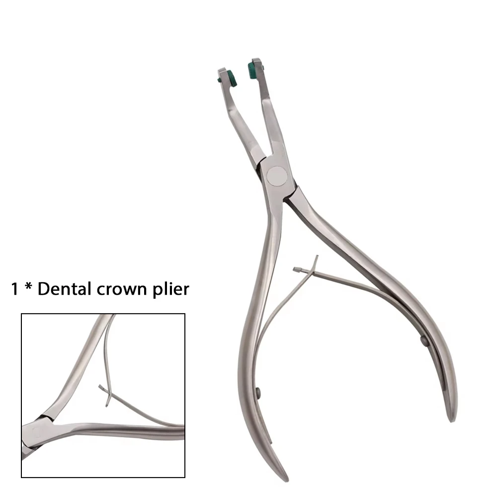 

Professional Dental Crown Remover Plier Forceps Autoclavable for Veneers Temporary Teeth Oral Surgery Tools
