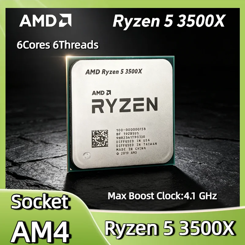 

Original AMD Ryzen 5 3500X 6 Core 6 Thread 3.6GHz Base 4.1GHz Boost 7nm AM4 32MB L3 65W Desktop CPU Tray