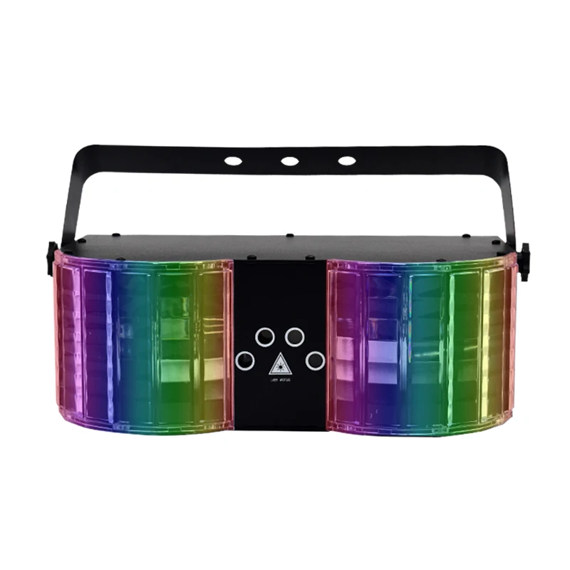 

Hot sell Factory Direct King Butterfly Party Light LED Full Color RGB Disco Lights Sound Activated Auto Run Wedding Lights for W