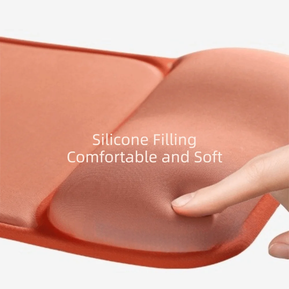 Silicone Wrist Rest Mouse Pad Smooth Surface Non-Slip Mouse Pad With Wrist Rest Soft Thick Sponge Ergonomic Mouse Pad