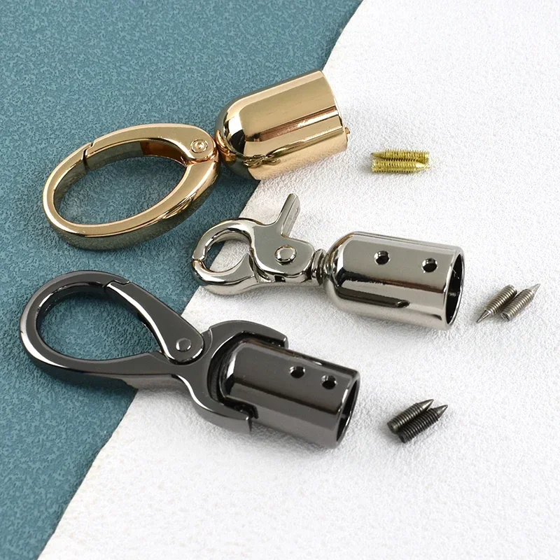 4/10/20Pcs Metal Bag Handle End Caps Tassel Clasp Cord Stopper Buckles for Purse Handbag Snap Hooks DIY Craft Repair Accessories