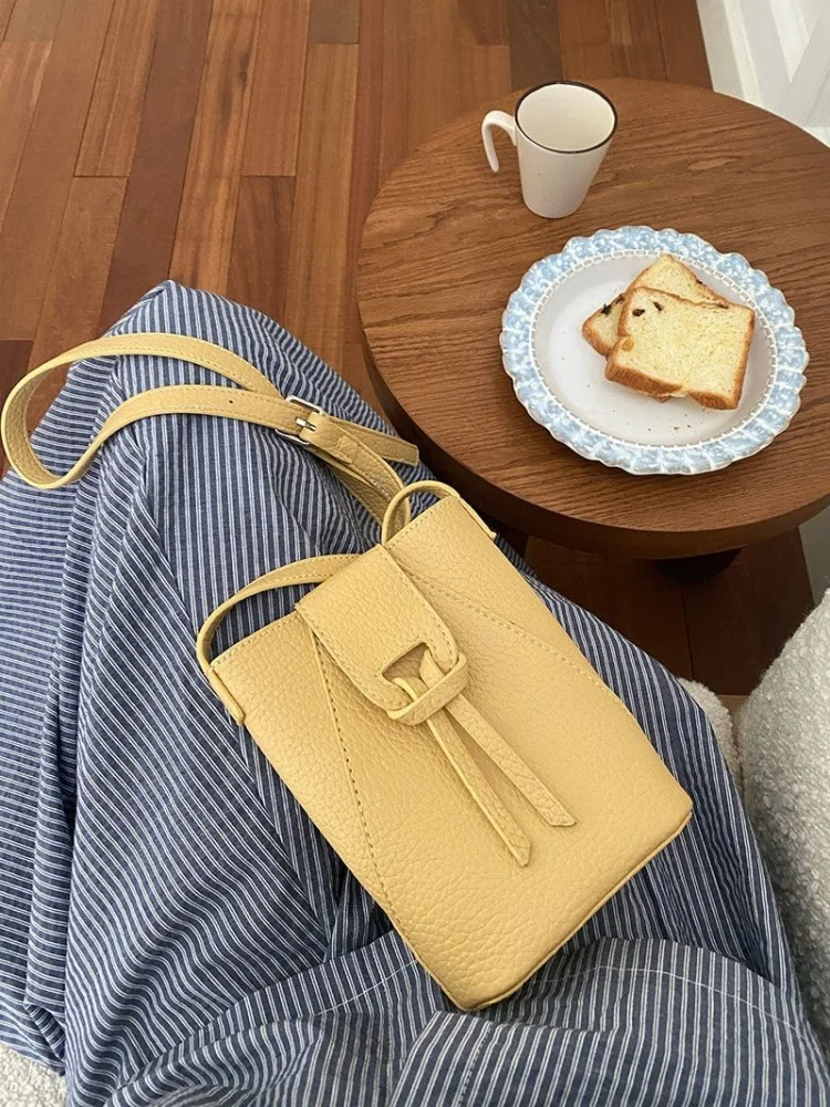 

Brief Pu Leather Mini Cellphone Crossbody Bag Fashion Women Shoulder Bag All Match Itabag Designer Commuting Bag