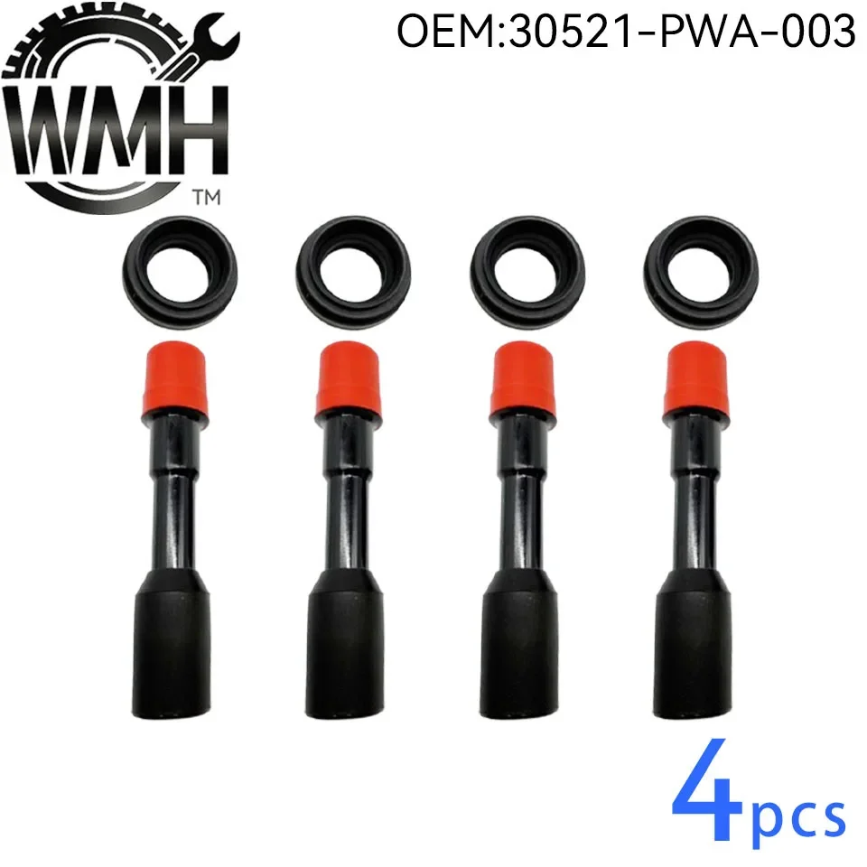 4/8/16-teiliges Zündspulen-Gummi-Reparaturset, geeignet für Honda Hybrid 1.3L 2003–2011 Civic Oem 30521-Pwa-003