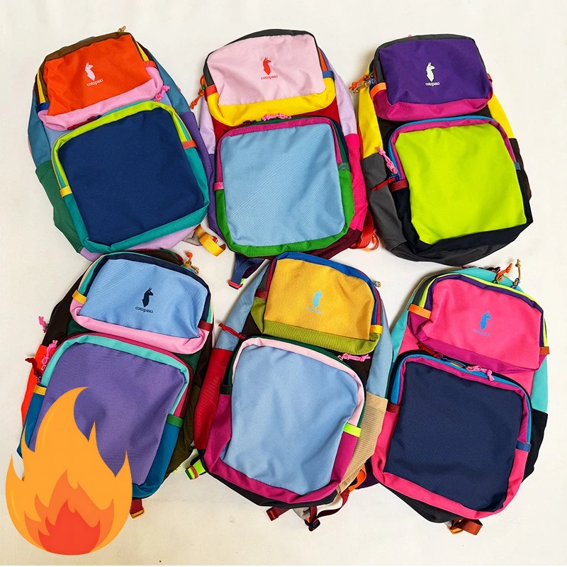 Mochila Alpaca Robot Dopamina, mochila de nailon para senderismo, mochila escolar de viaje ligera con correas transpirables