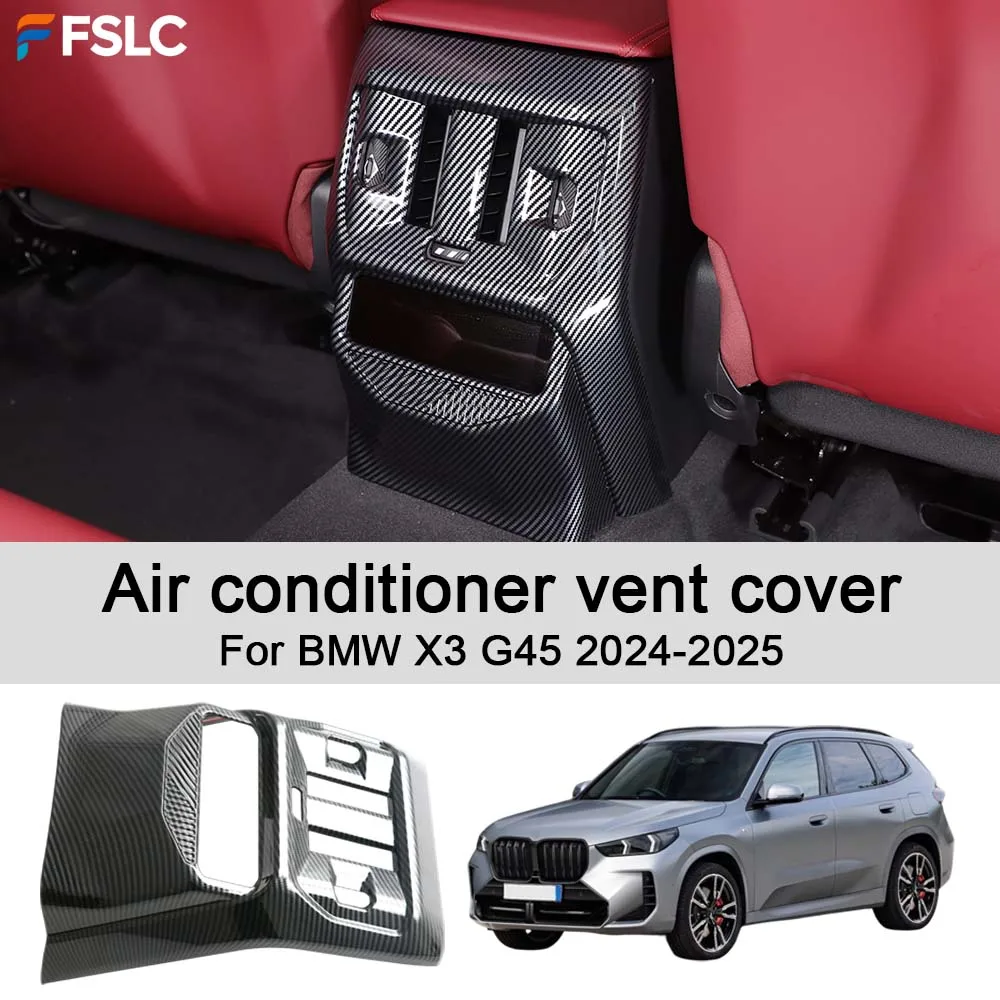 

Car Decoration Air conditioner vent cover For BMW X3 G45 2024-2025 Carbon Fiber Protective Cover Car Stickers Upgrade