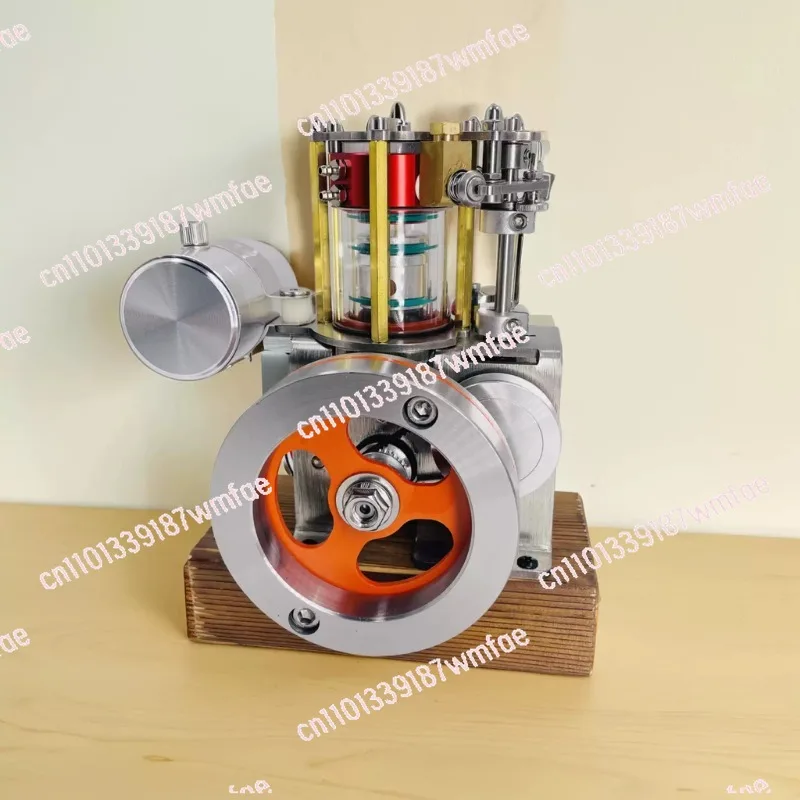 Four-stroke mini internal combustion engine science physics experiment model creative mechanical toy can start alcohol engine