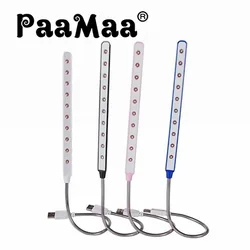 Mini USB Foldable Night Light LED Reading Table Lamp Portable Notebook Power Socket Lights For Desk Decorat PC Keyboard Lighting
