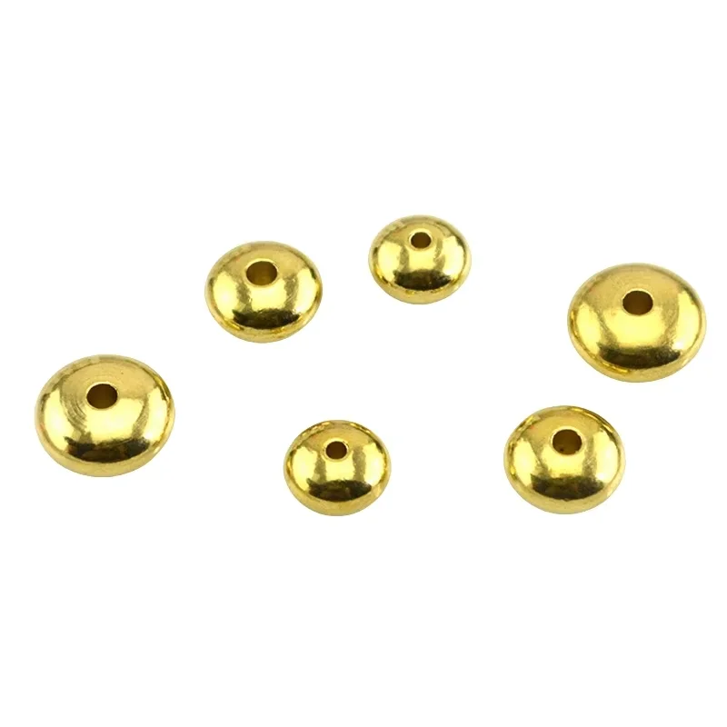 BoYuTe (100 Pieces/Lot) 3.5-4-6-7.5-8.5-10mm Metal Brass Spacer Beads Bodhi DIY Jewelry Accessories