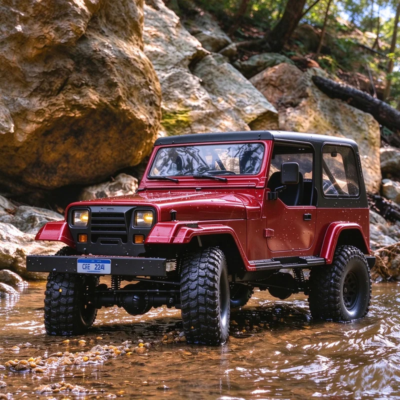 Hot 1/10 FMS Explorer Mashigan V2 4CH High Speed Simulated Remote Control Off-Road Climbing Hard Shell Vehicle Electric RC Model