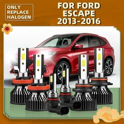 Auto Car Fog Led Headlight Bulbs Auto Lampada 12V Light For Ford Escape 2013 2014 2015 2016 Headlamp Foglights Replacement Luces