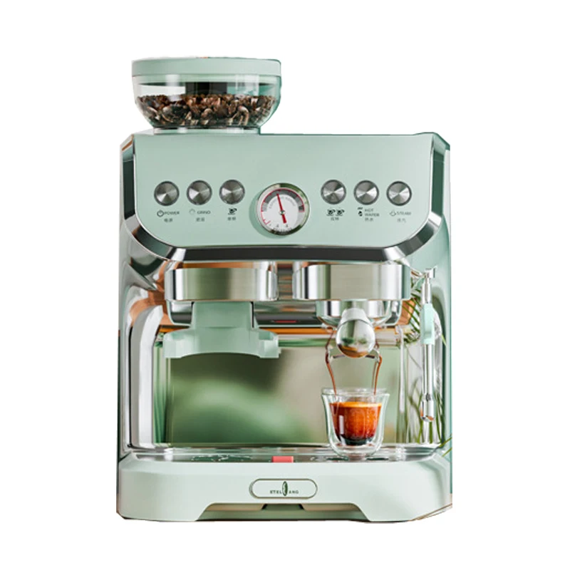 Professional Espresso Coffee Machine With Grinder Function High Lever Home Cafe Machines