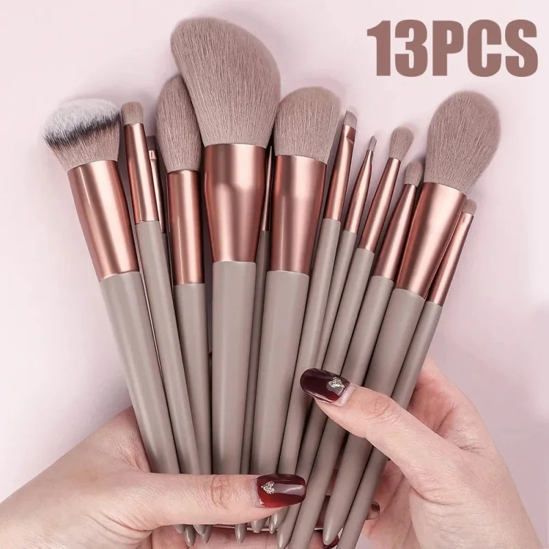 

13PCS Makeup Brushes Set Eye Shadow Foundation Women Cosmetic Brush Eyeshadow Blush Powder Blending Beauty Soft Make Up Tools