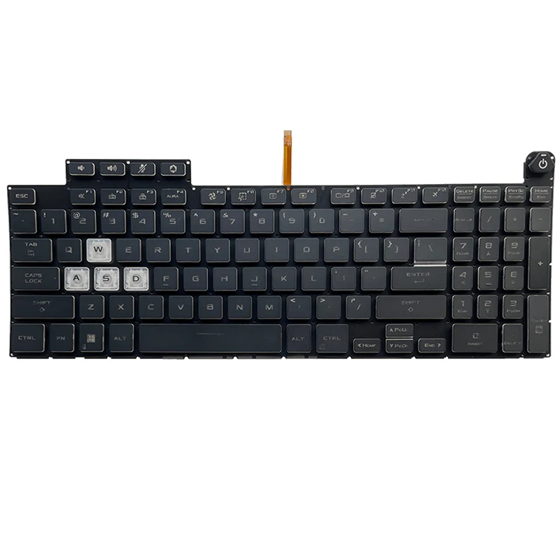 Imagem -03 - Teclado de Retroiluminação us para Asus Tuf Gaming F15 Fx507zr Fa507 Fa507r Fx707 Fx517 Ga507 Teclados de Substituição 6913us00 V210846ds1