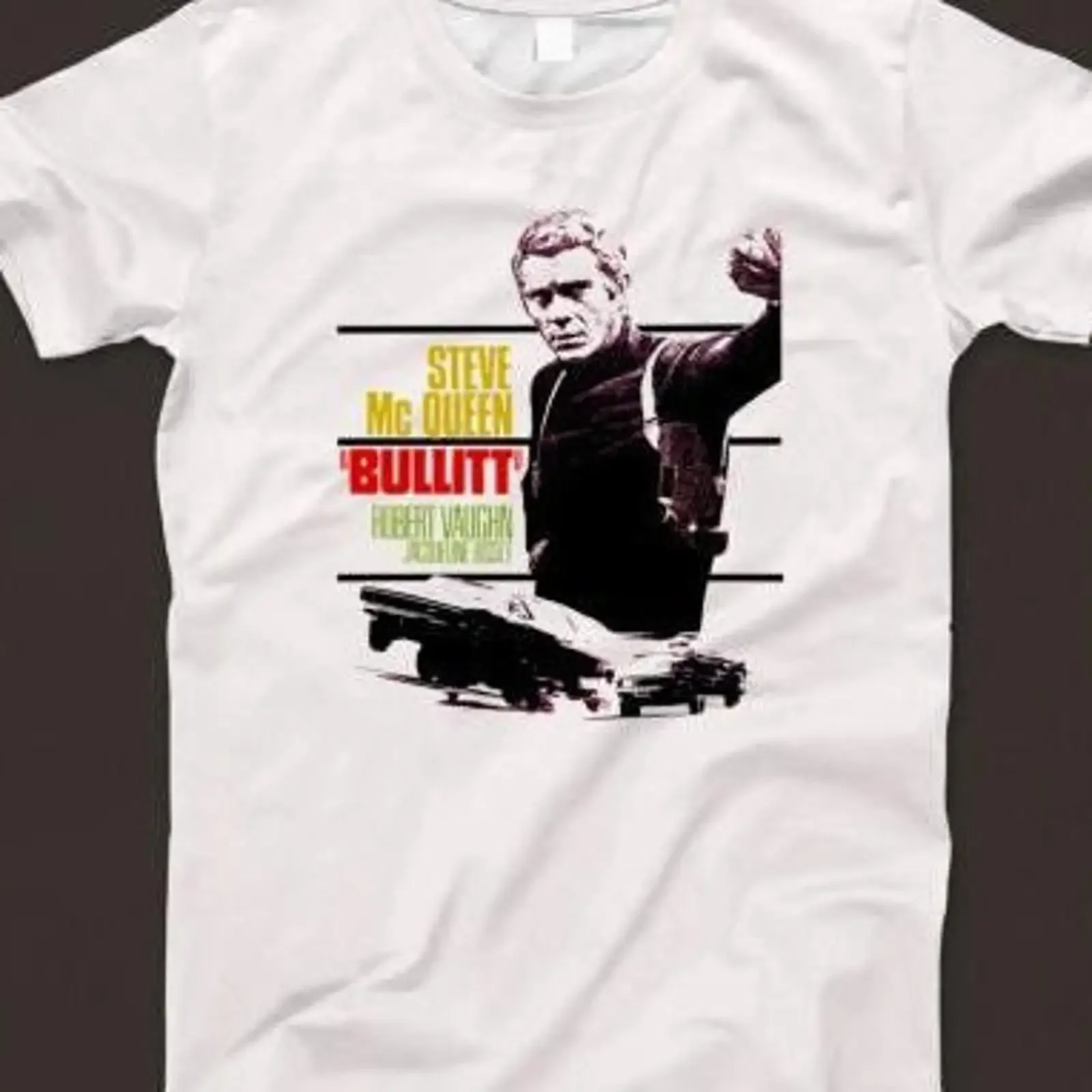 Bullitt T Shirt 227 Retro White  vintage Washed Top For Everyday Wear designer clothes Soft streetwear Stylish Comfortable