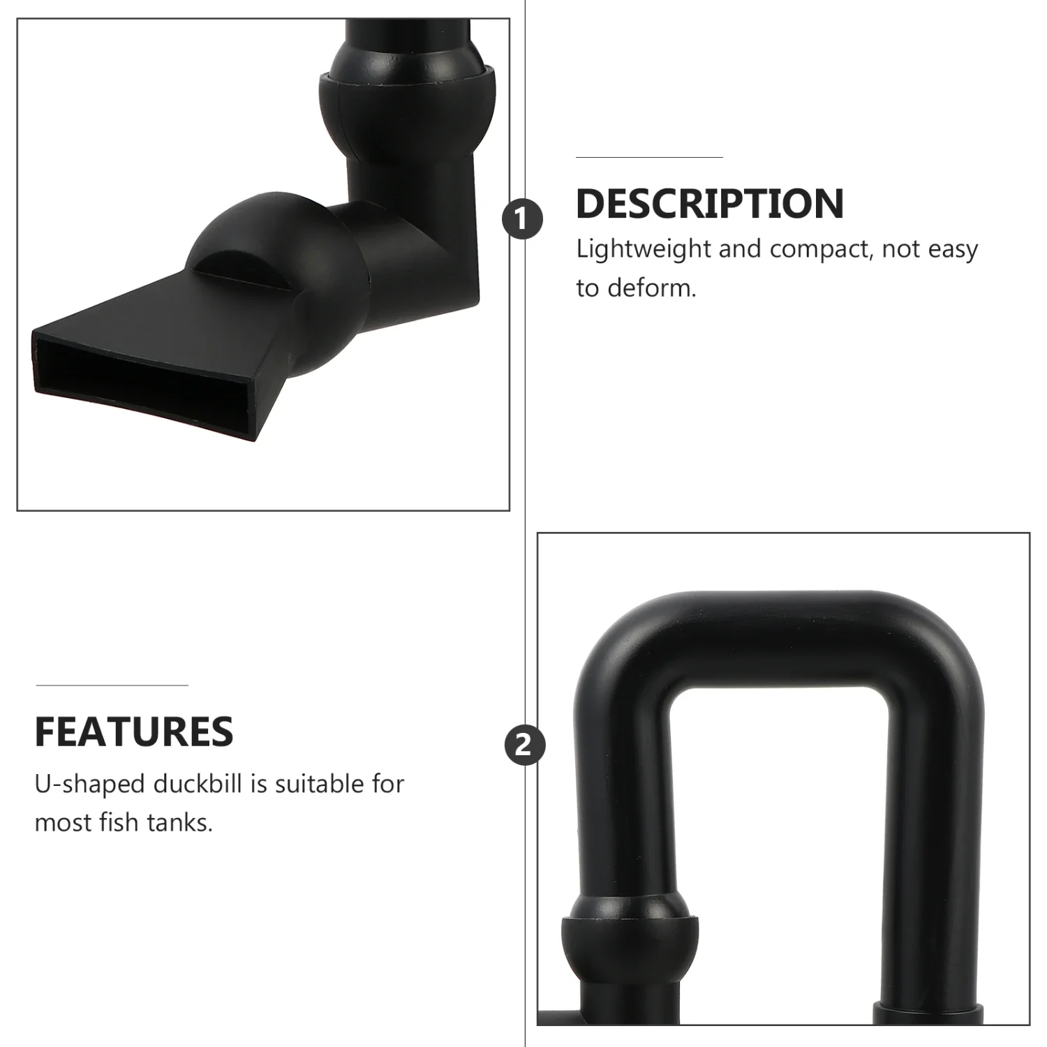 Enhance Your Aquarium with Stunning High-Quality Plastic Duckbill Water Outlet Hose Nozzle  Upgrade Your Fish Tank for Happy and