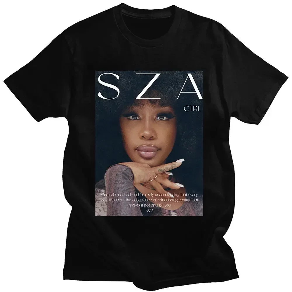 Rapper SZA CTRL X SOS Album Print T Shirt Women Vintage Punk Hip Hop Harajuku Girl\'s TShirt Fashion Casual T-Shirt Female Top