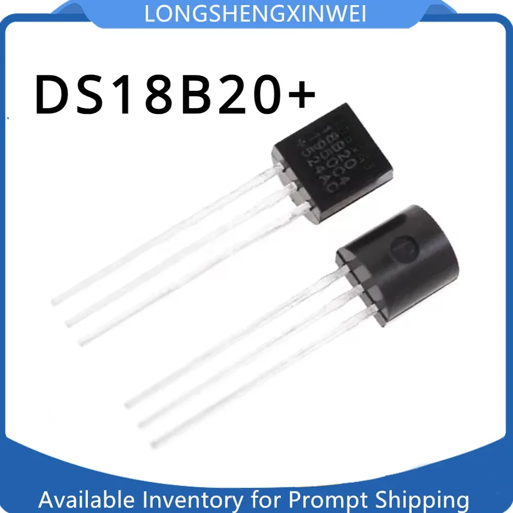 1PCS Direct Insert DS18B20 DS18B20+ Chip Programmable Digital Thermometer/temperature Sensor Temperature Collection TO-92
