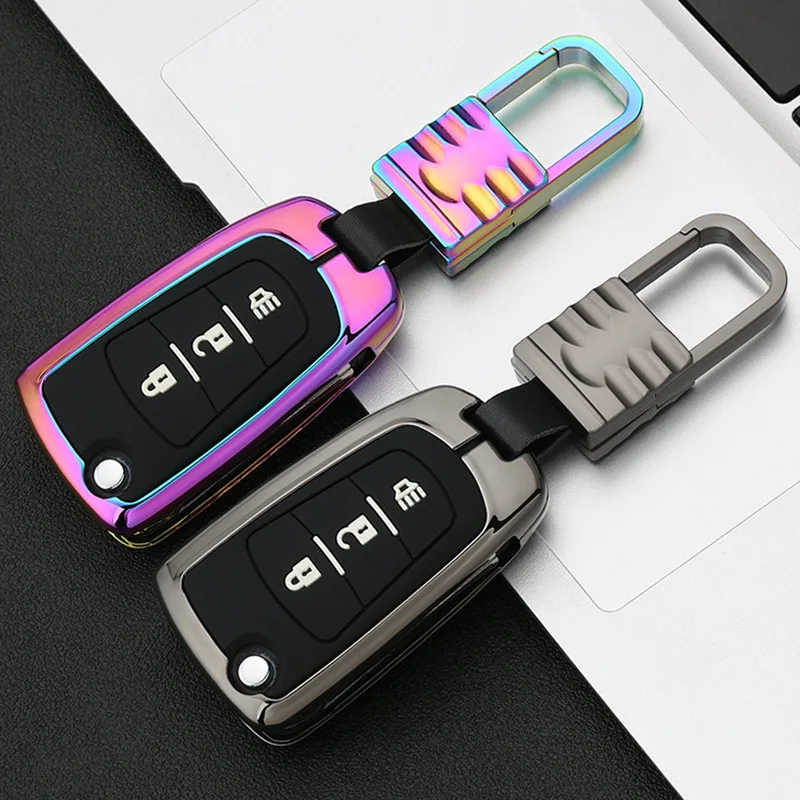 Galvanized Alloy Car Remote Key Cover Case for GREAT WALL WINGLE STEED 5 6 HAVAL HOVER H5 Folding Key Covers keychain