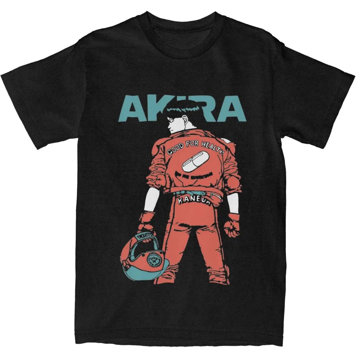 Anime Akira Retro Vintage Japanese Manga T Shirt Fashion T-Shirts Short Sleeve Tops Summer Cotton Crew Neck Plus Size Tees