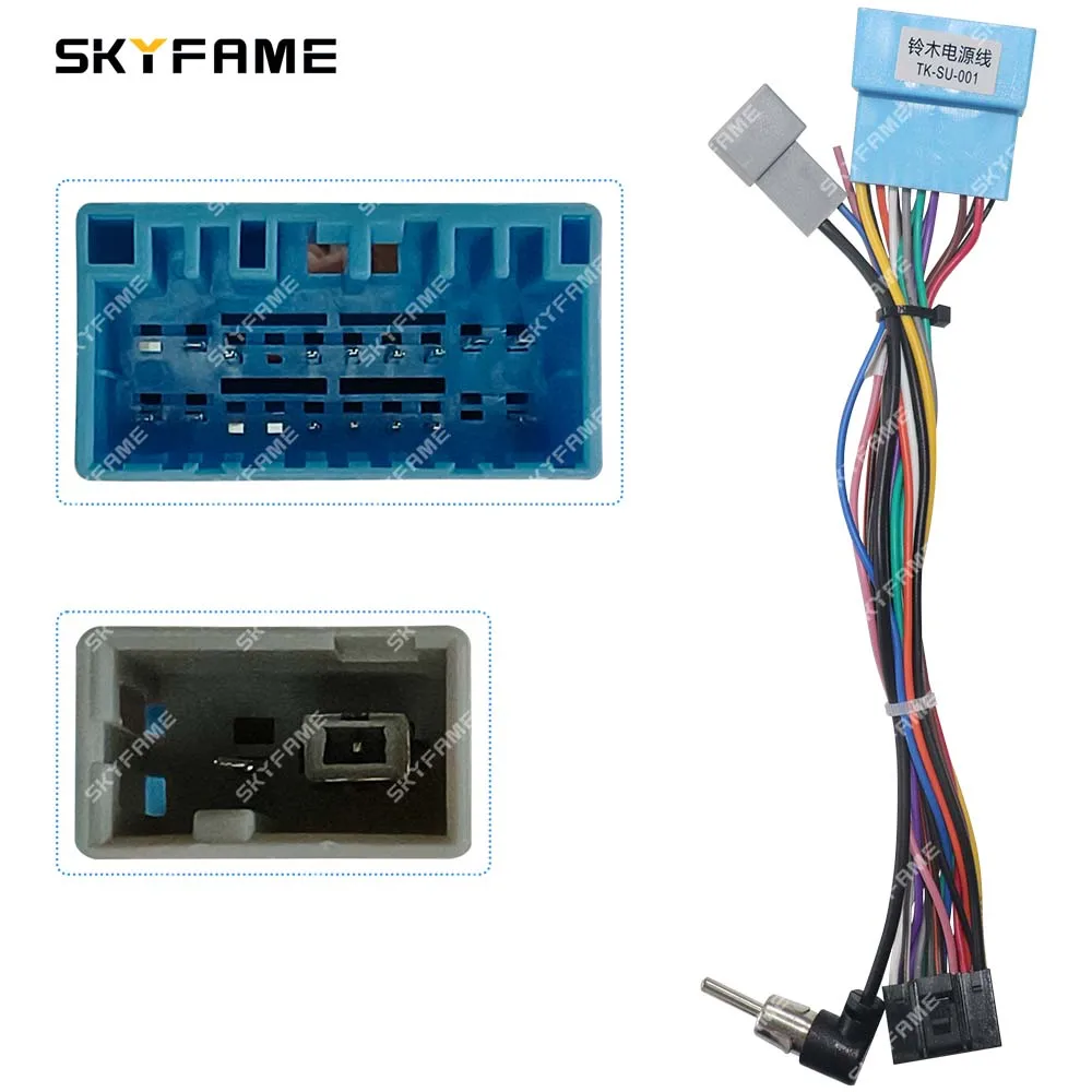 SKYFAME 16Pin سيارة ستيريو سلك تسخير محول كابل الطاقة لسوزوكي سوبر جراند فيتارا ليانا