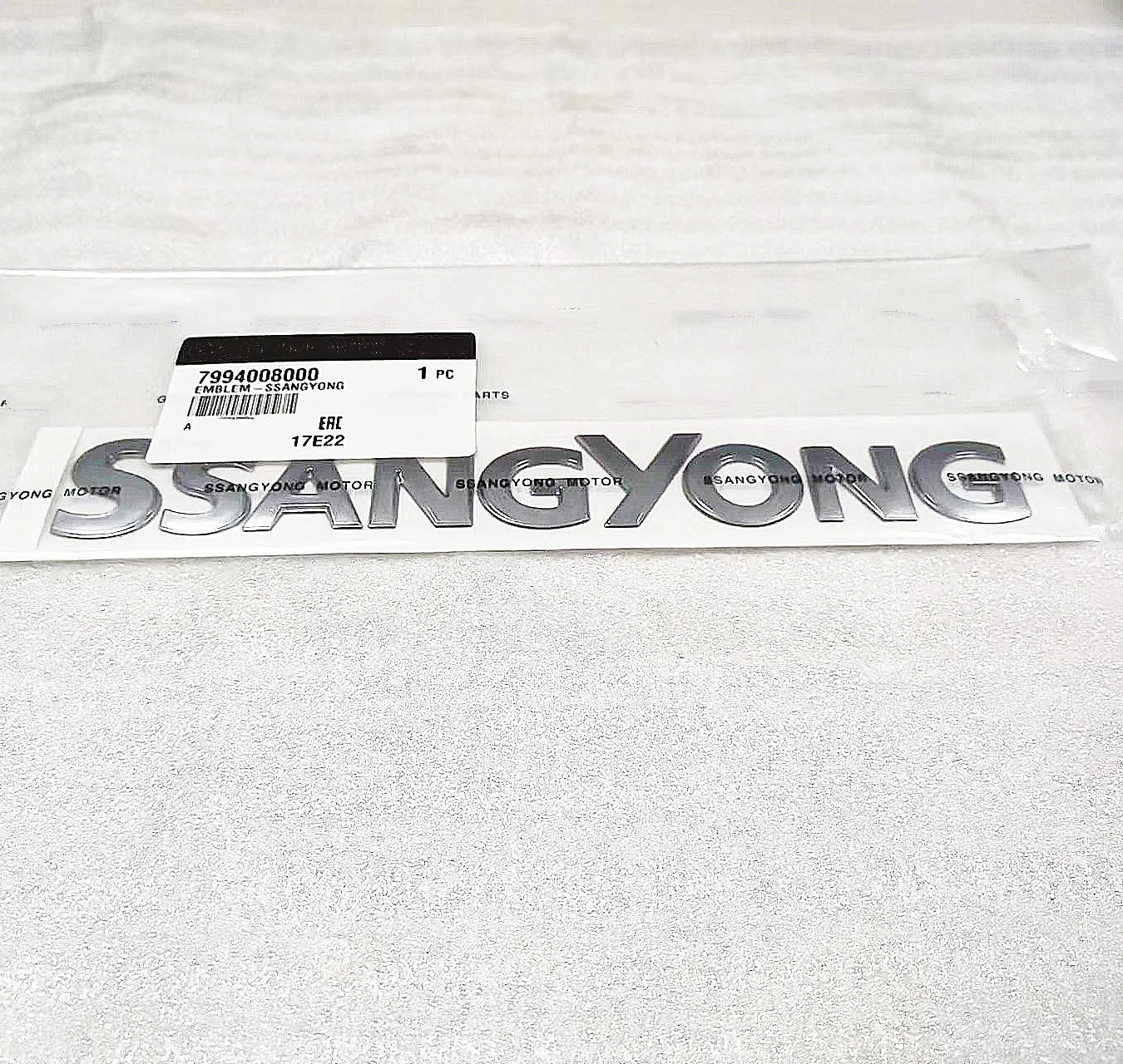 7994008000 apto para Ssangyong Actyon, logotipo del emblema Rodius Stavic Kyron Rexton, 7994008000