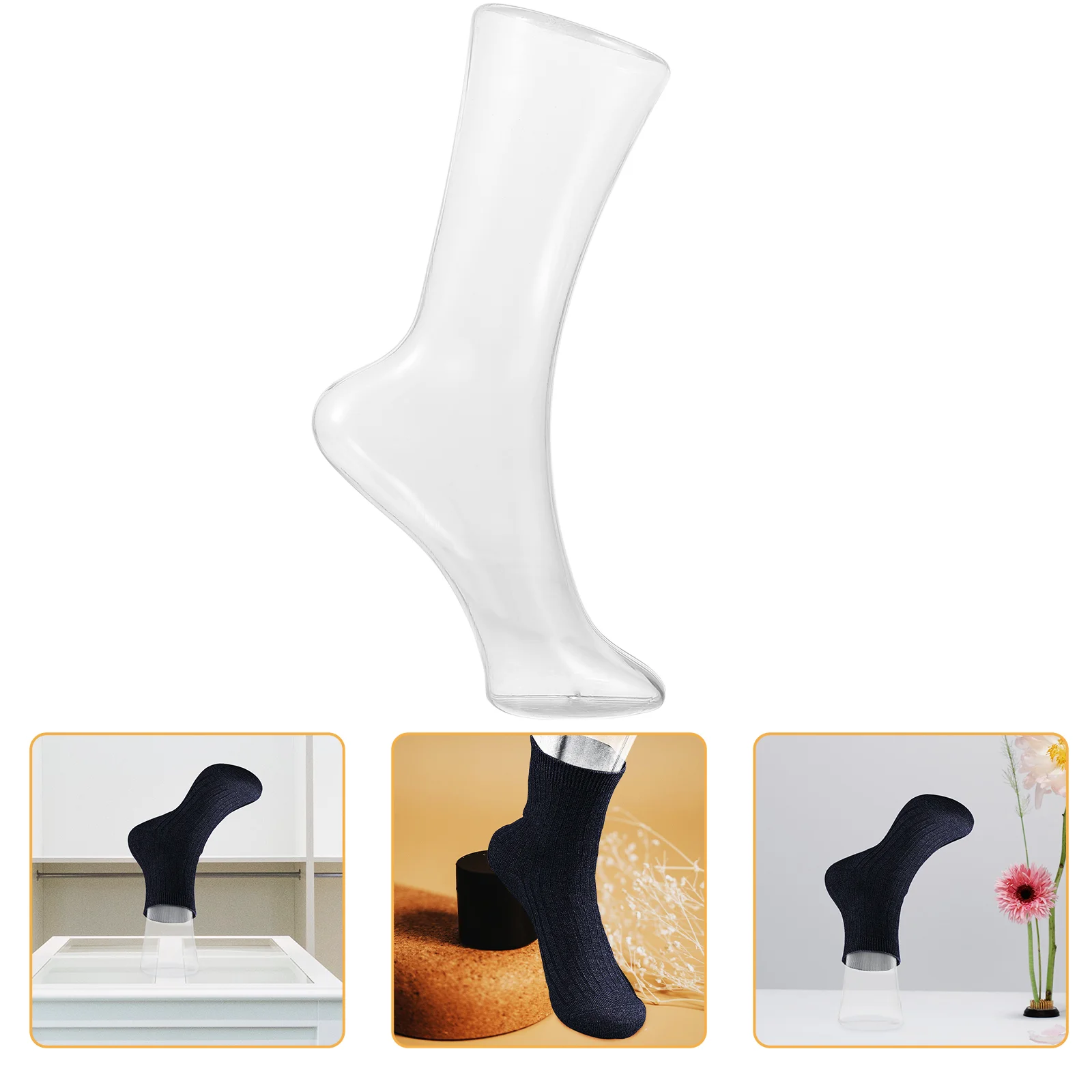 Magnet Foot Mannequin Props Display Legs Cabrilock Sock Socks Sheer Clear Men and Women