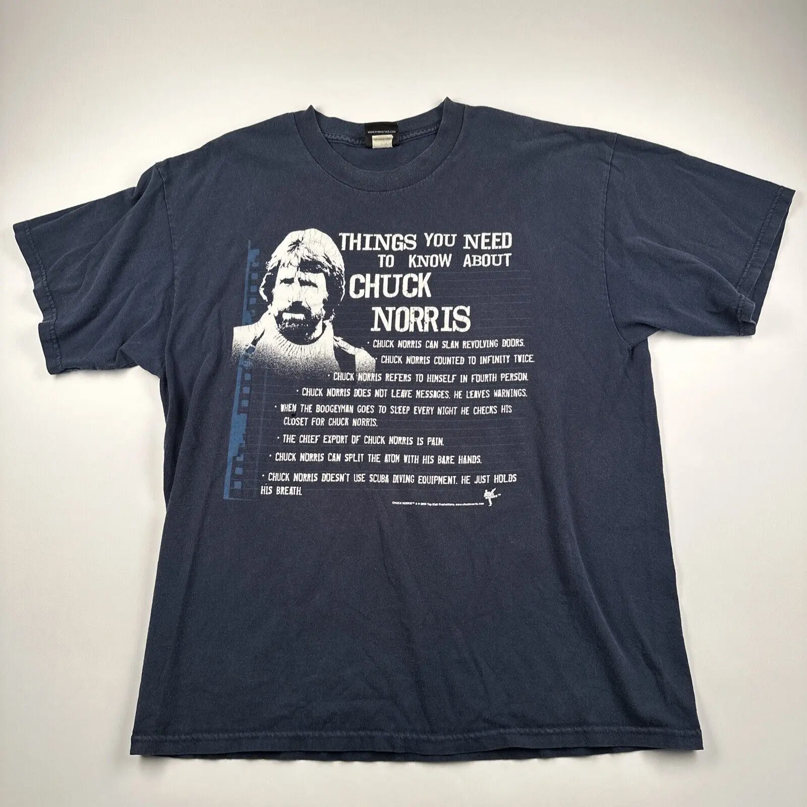 Vintage Chuck Norris Hybrid T Shirt 2008 Xl