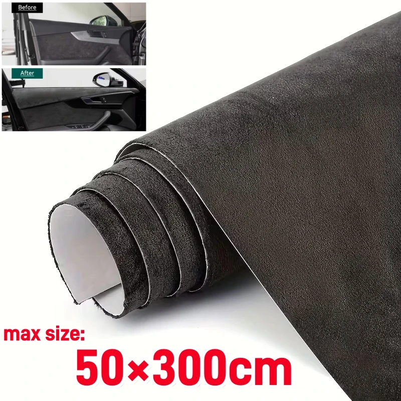 

Self Adhesive Suede Fabric Faux Suede PU Leather Repair Jewelry Box Craft Decor Self-adhesive Film for Car Interior Modification
