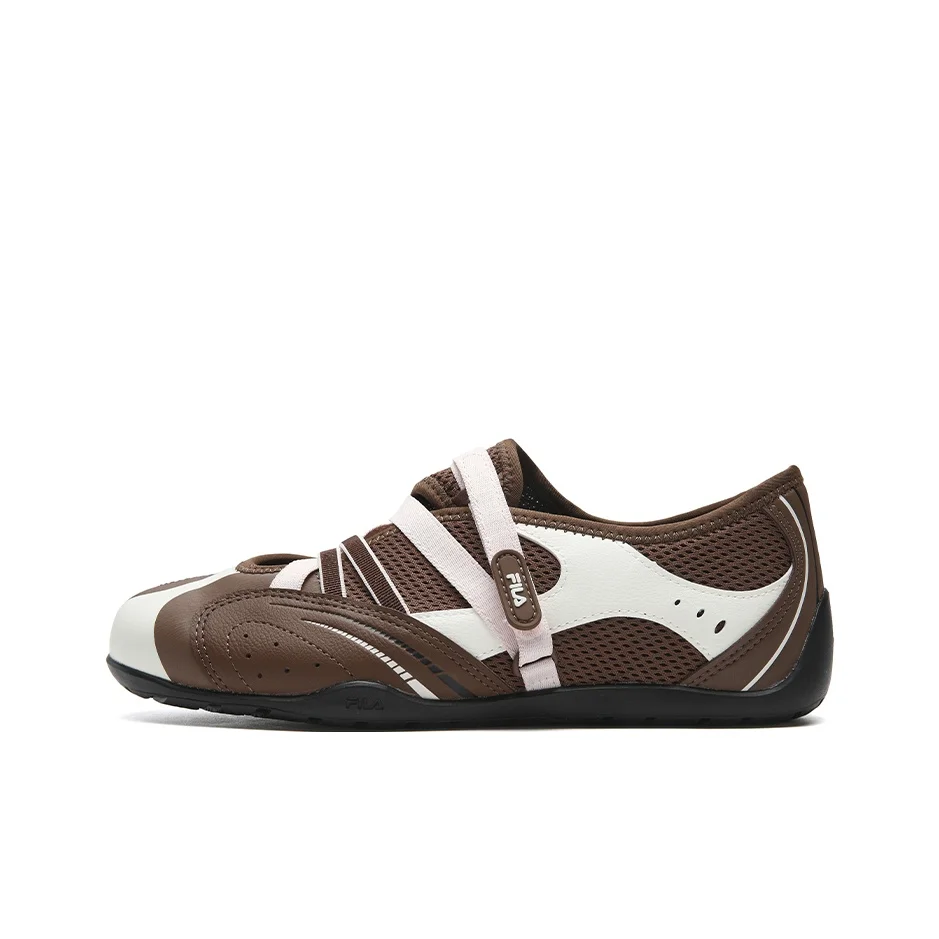 FILA TURBO SANDAL Breathable Lightweight Low top Casual Shoes Women's Cocoa Brown/Coconut Milk White F12W622406FCC