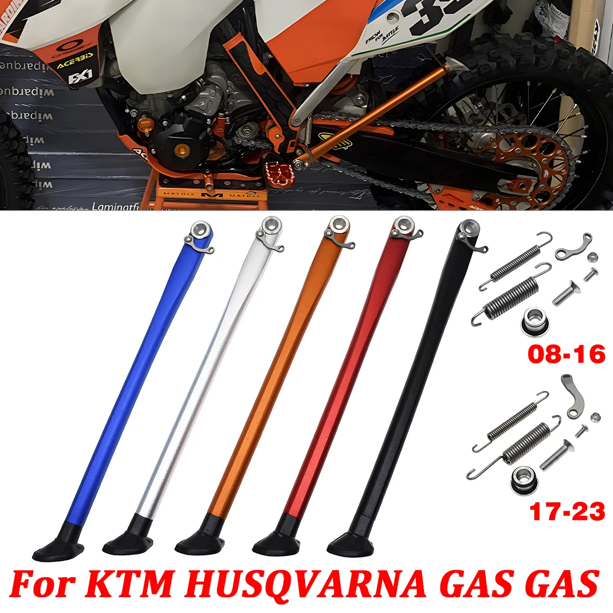 

Kickstand Side Stand Spring Kit For KTM EXC EXCF XC XCF XCW XCFW 125 200 250 300 350 450 500 530 Six days TPI 2016-2022