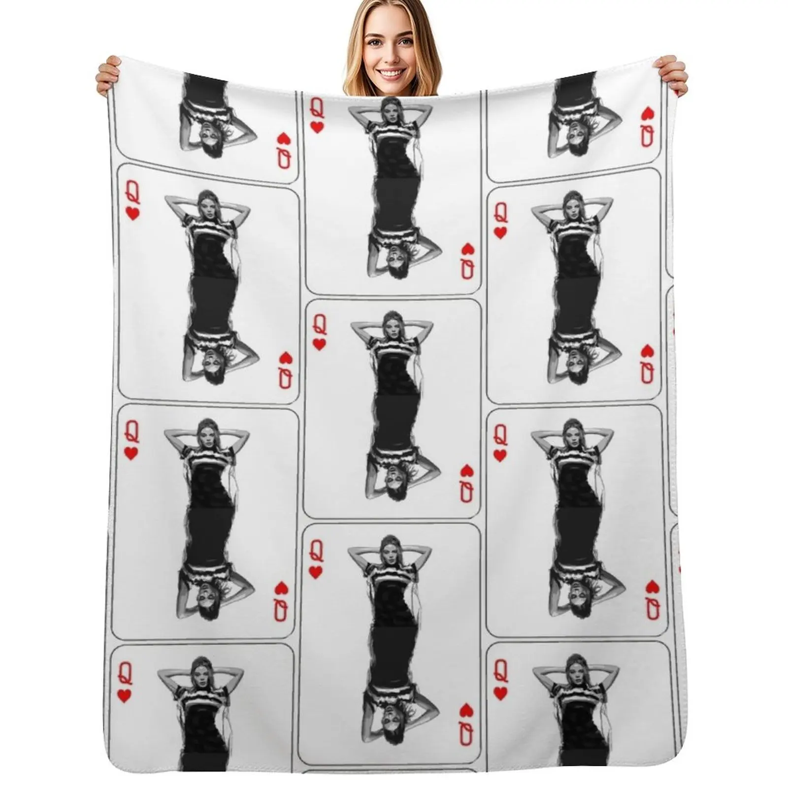 

Kylie Minogue - The Queen Of Hearts Throw Blanket Soft Big cosplay anime Kid'S Soft Beds Blankets