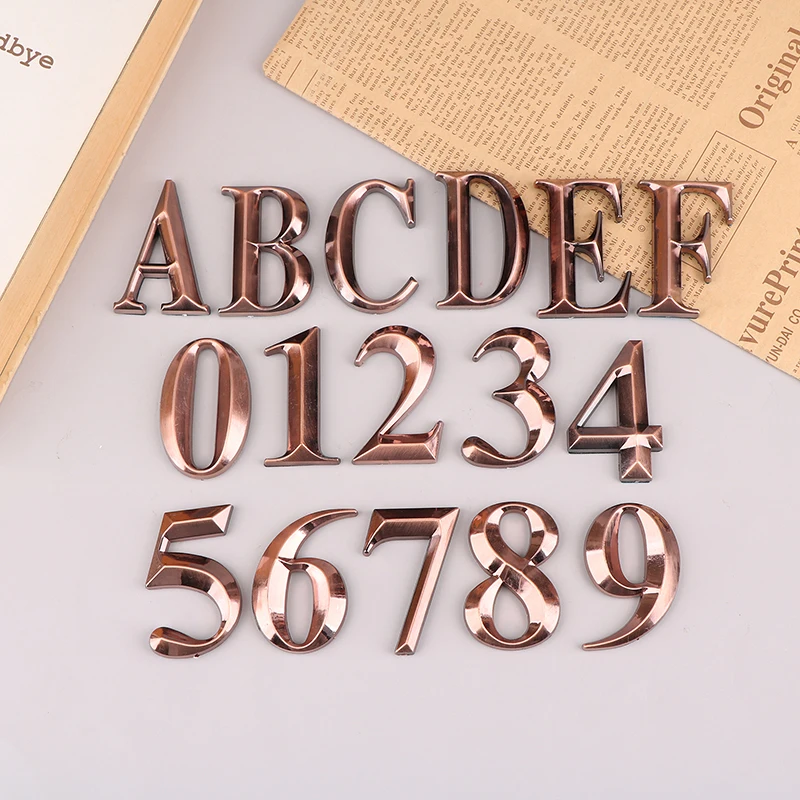 1 шт., бронзовая наклейка для дома, высота 5 см