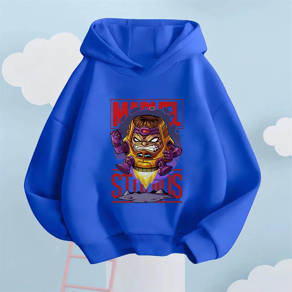 

Marvel Kids Sweatshirt with Spider-Man Print, Autumn/Winter Street Style, High-Quality Casual Hooded Top for Boys and Girls