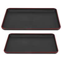 Japanese Style Rectangular Plastic Tray Food Serving Tray for Restaurant Home Hotel