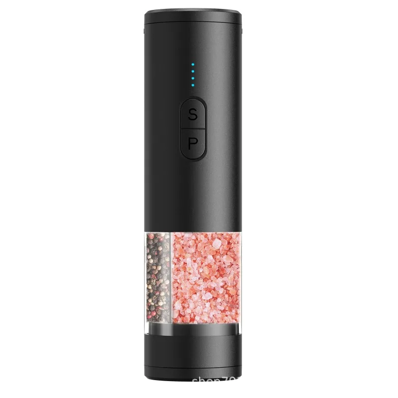

Electric pepper grinder Y8 2-in-1 dual bin dual grinding head salt pepper grinder at the same time grinding powder grinder