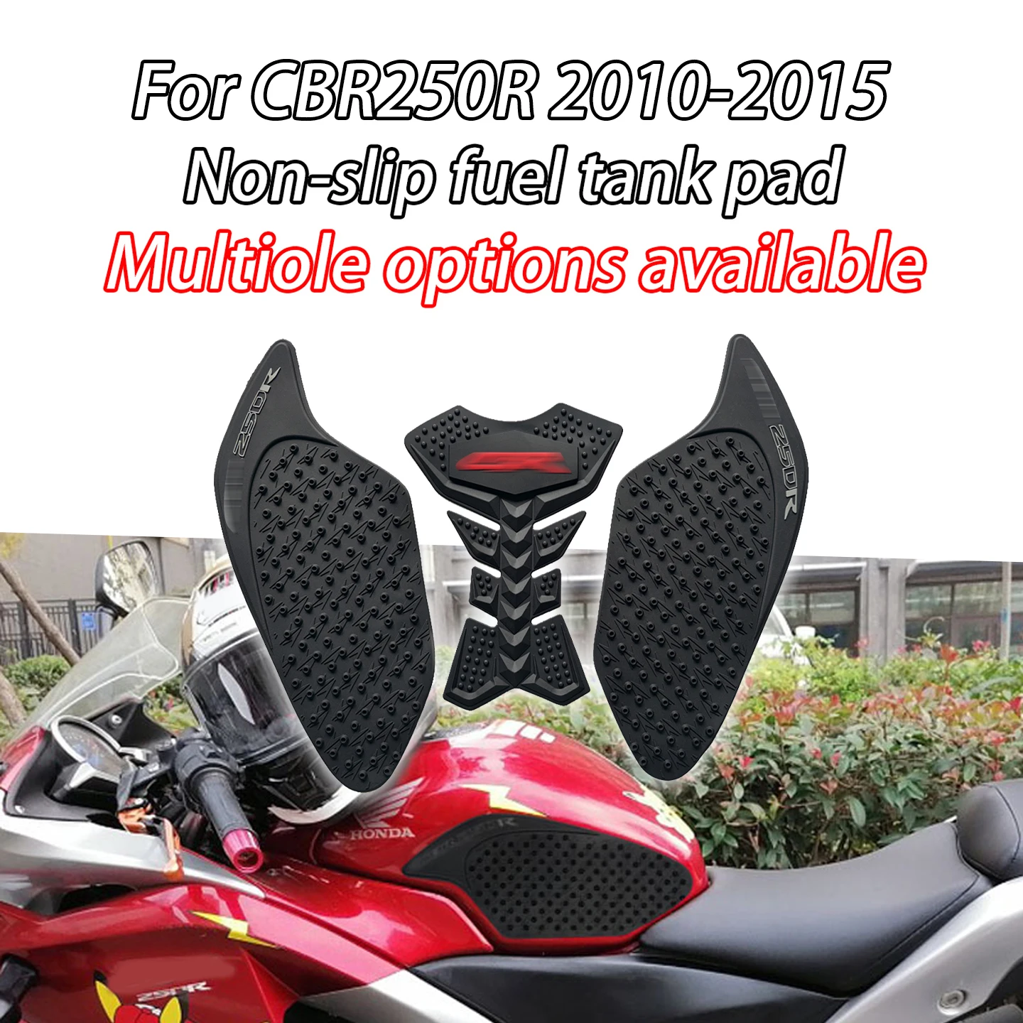 

Подходит для Honda CBR250R 2010-2015, наклейки на мотоцикл, тяговые накладки на топливный бак, резиновые теплоизоляционные боковые наклейки, аксессуары